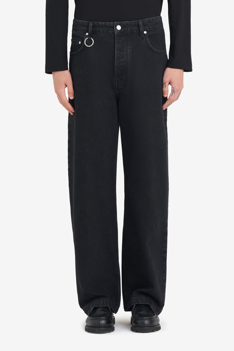 LOOSE JEANS PANT - BLACK NOIR 2