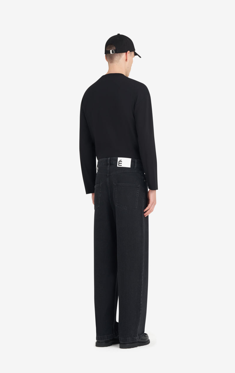 ETUDES STUDIO LOOSE JEANS PANT BLACK 4