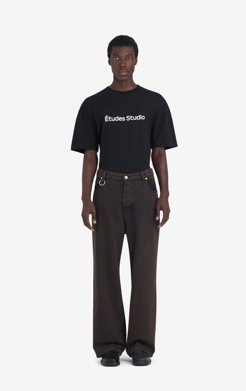 ETUDES STUDIO LOOSE JEANS PANT DARK BROWN 3