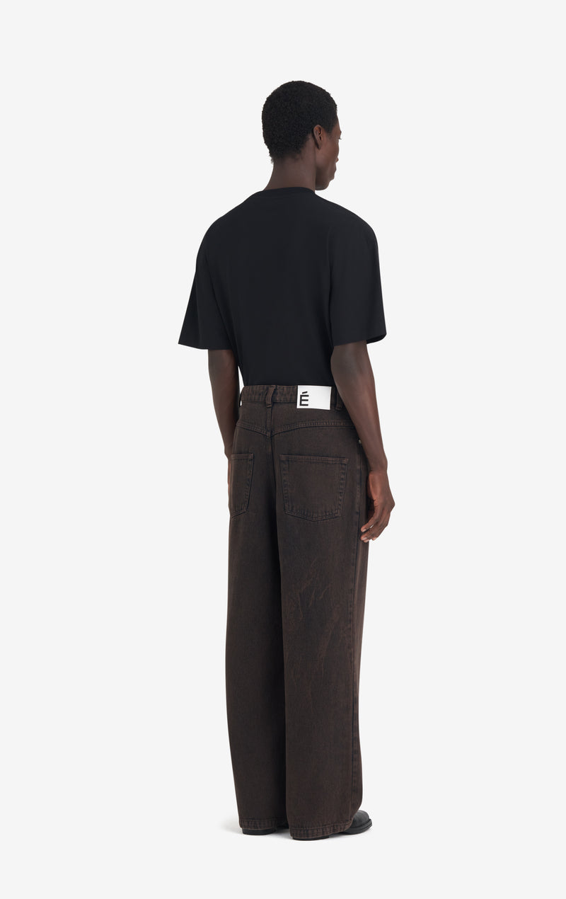 ETUDES STUDIO LOOSE JEANS PANT DARK BROWN 4