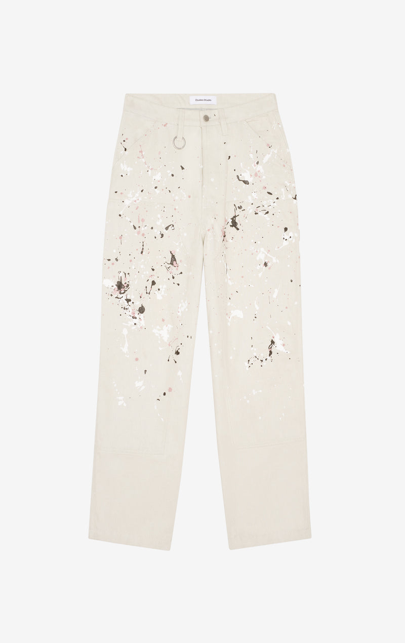 ETUDES STUDIO LOOSE CARPENTER PANT ECRU 1