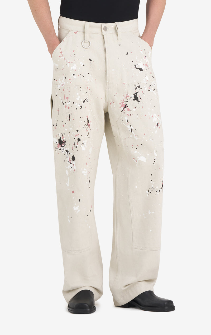 ETUDES STUDIO LOOSE CARPENTER PANT ECRU 2