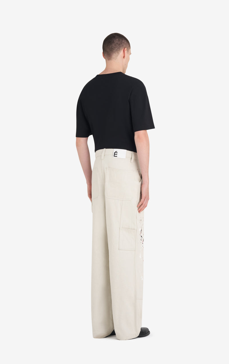 ETUDES STUDIO LOOSE CARPENTER PANT ECRU 4