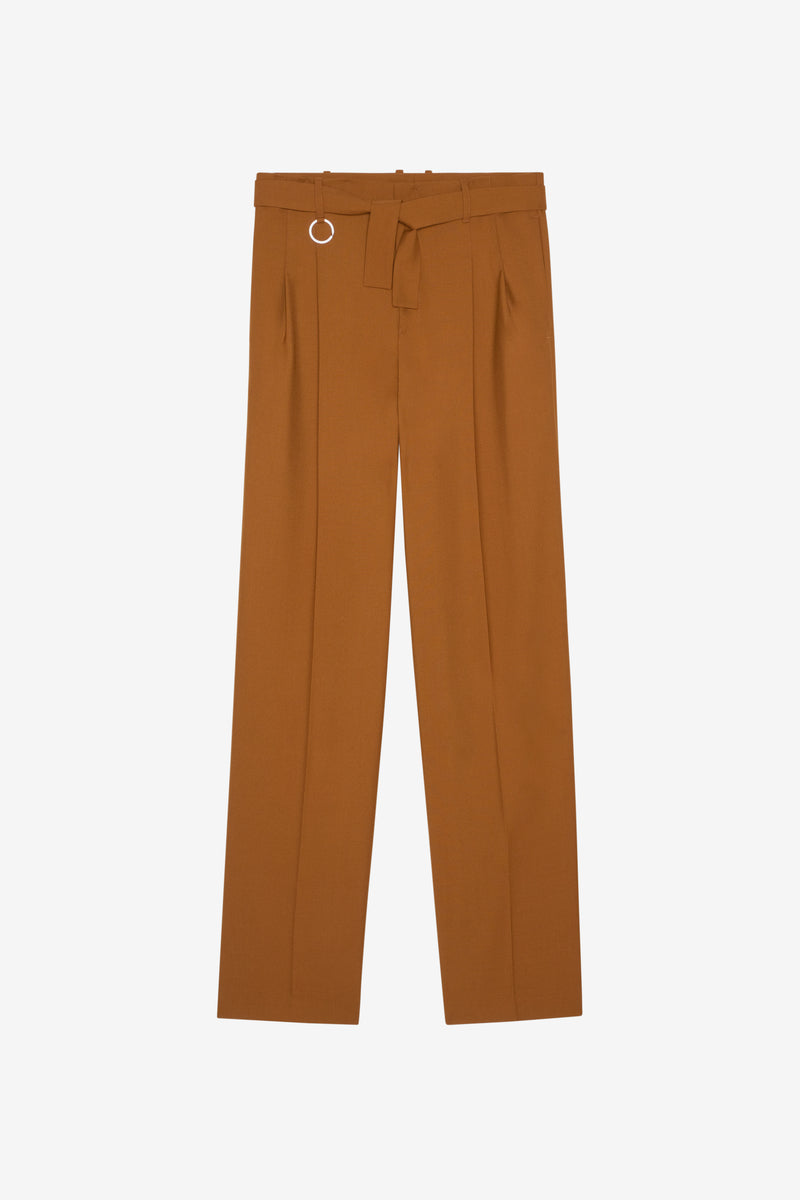 LOOSE SUIT PANT CAMEL 1
