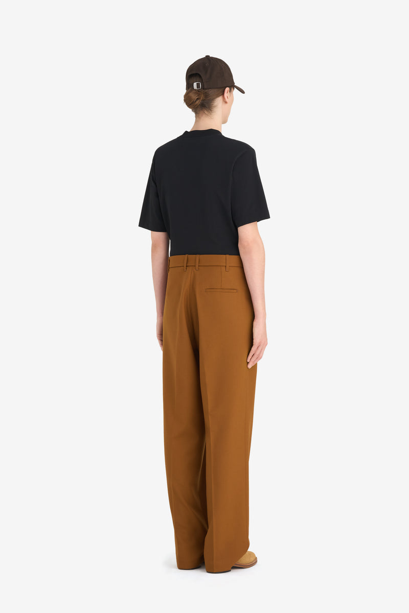 LOOSE SUIT PANT CAMEL 5