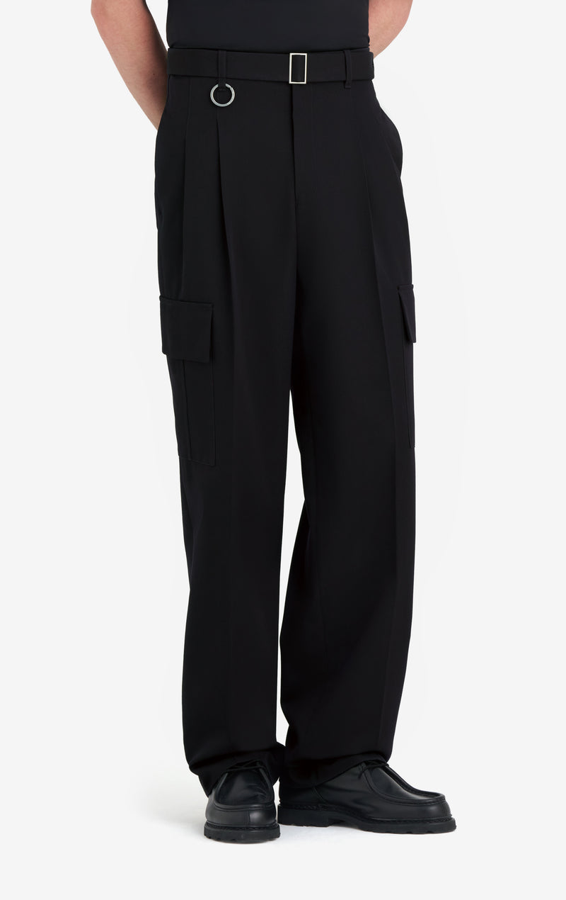 ETUDES STUDIO SUIT PANT CARGO POCKETS BLACK 2