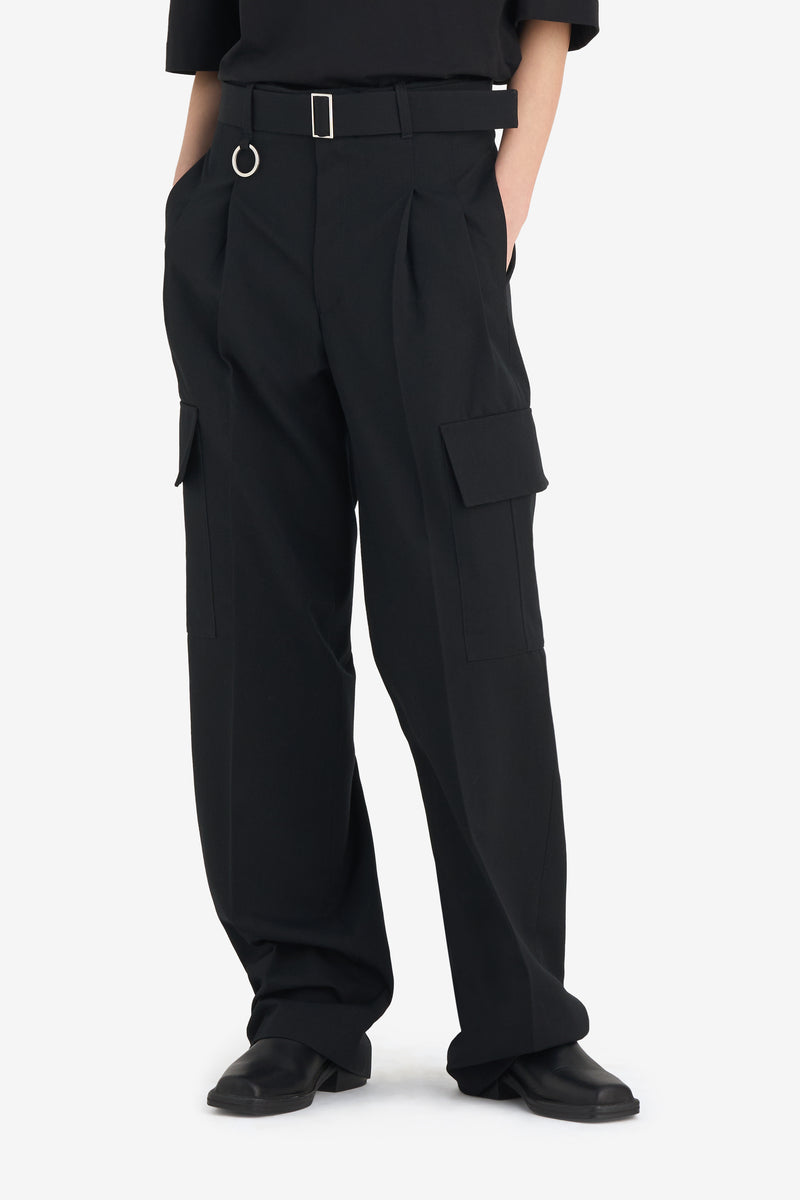 SUIT PANT CARGO POCKETS BLACK 6