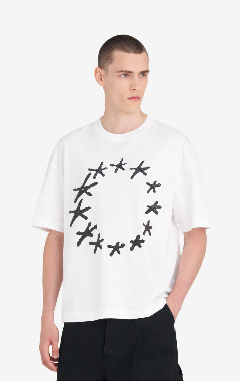 ETUDES STUDIO RELAX T-SHIRT STARS WHITE 2