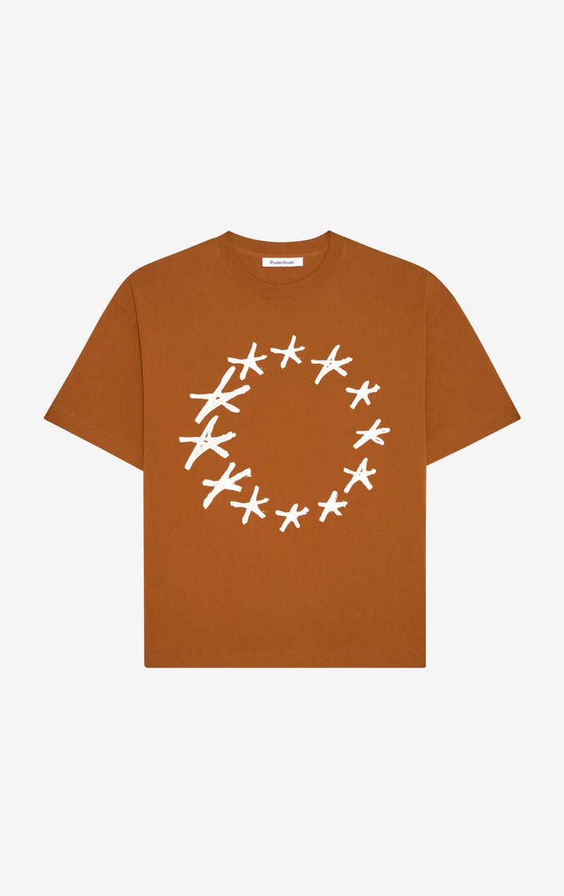 RELAX T-SHIRT STARS XXS / CAMEL