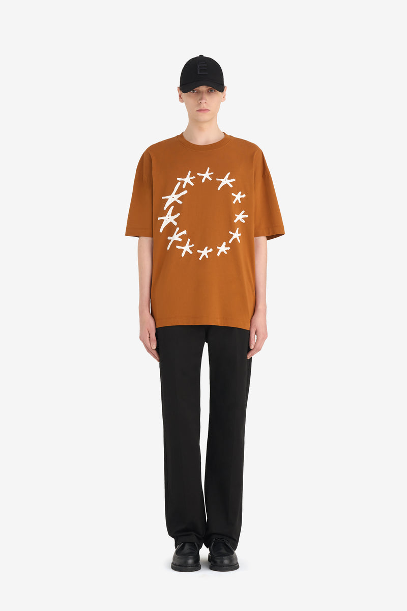 RELAX T-SHIRT STARS CAMEL 3