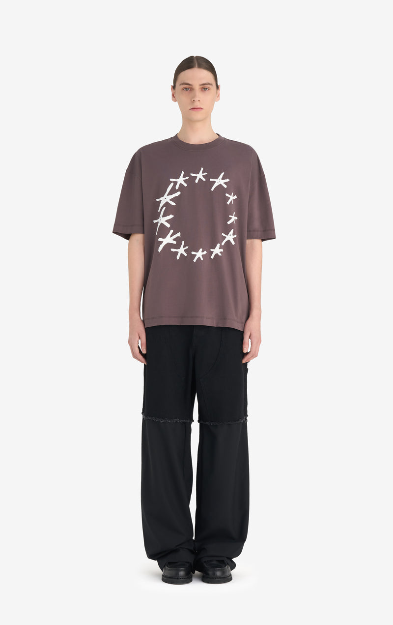 RELAX T-SHIRT STARS XXS / SHALE