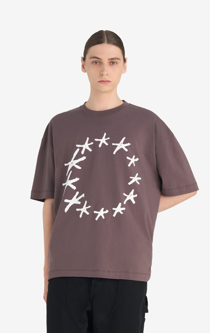 RELAX T-SHIRT STARS XXS / SHALE