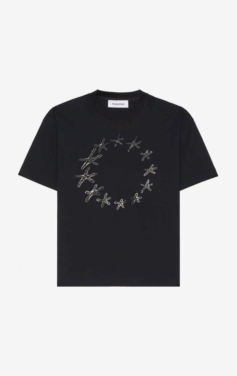 ETUDES STUDIO RELAX T-SHIRT STARS BLACK 1