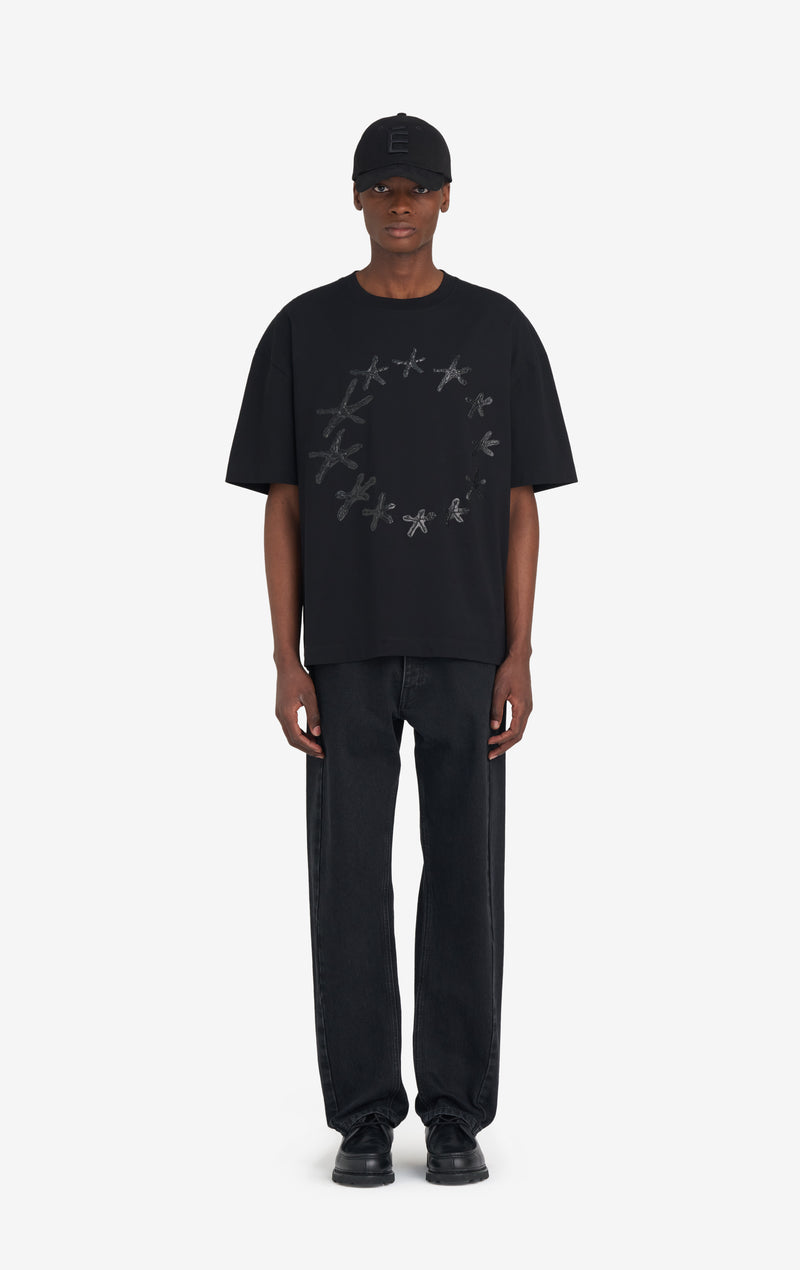 ETUDES STUDIO RELAX T-SHIRT STARS BLACK 3