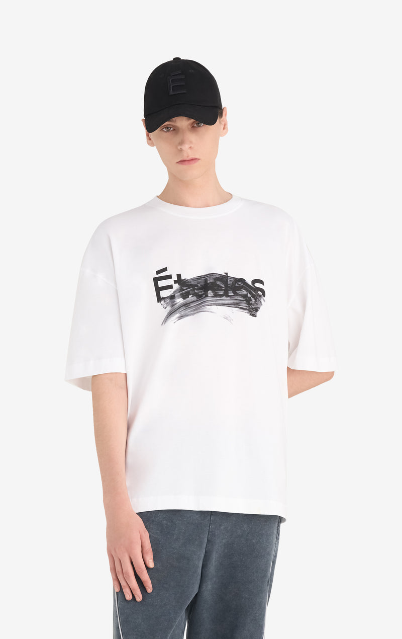 RELAX T-SHIRT SMUDGED LOGO XXS / WHITE