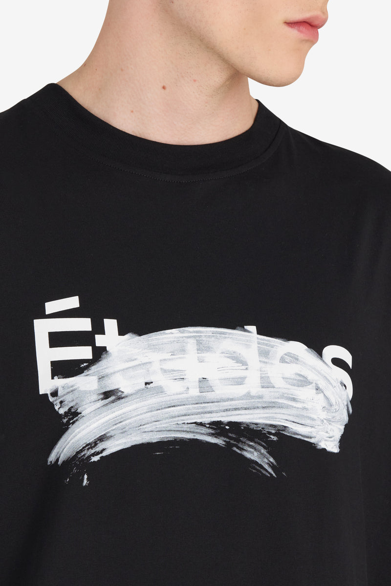 RELAX T-SHIRT SMUDGED LOGO BLACK 6