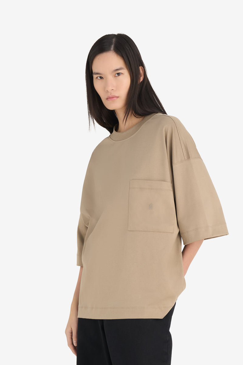 OVERSIZED POCKET T-SHIRT É BEIGE 2