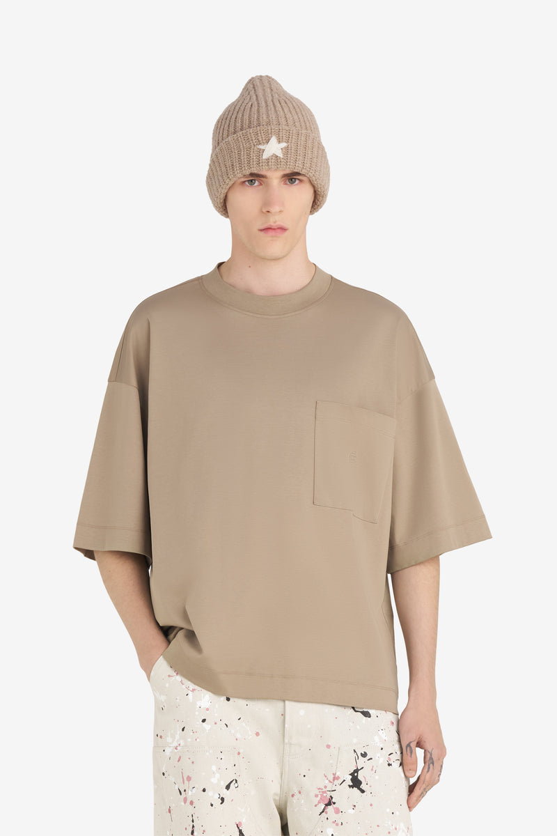 OVERSIZED POCKET T-SHIRT É BEIGE 3