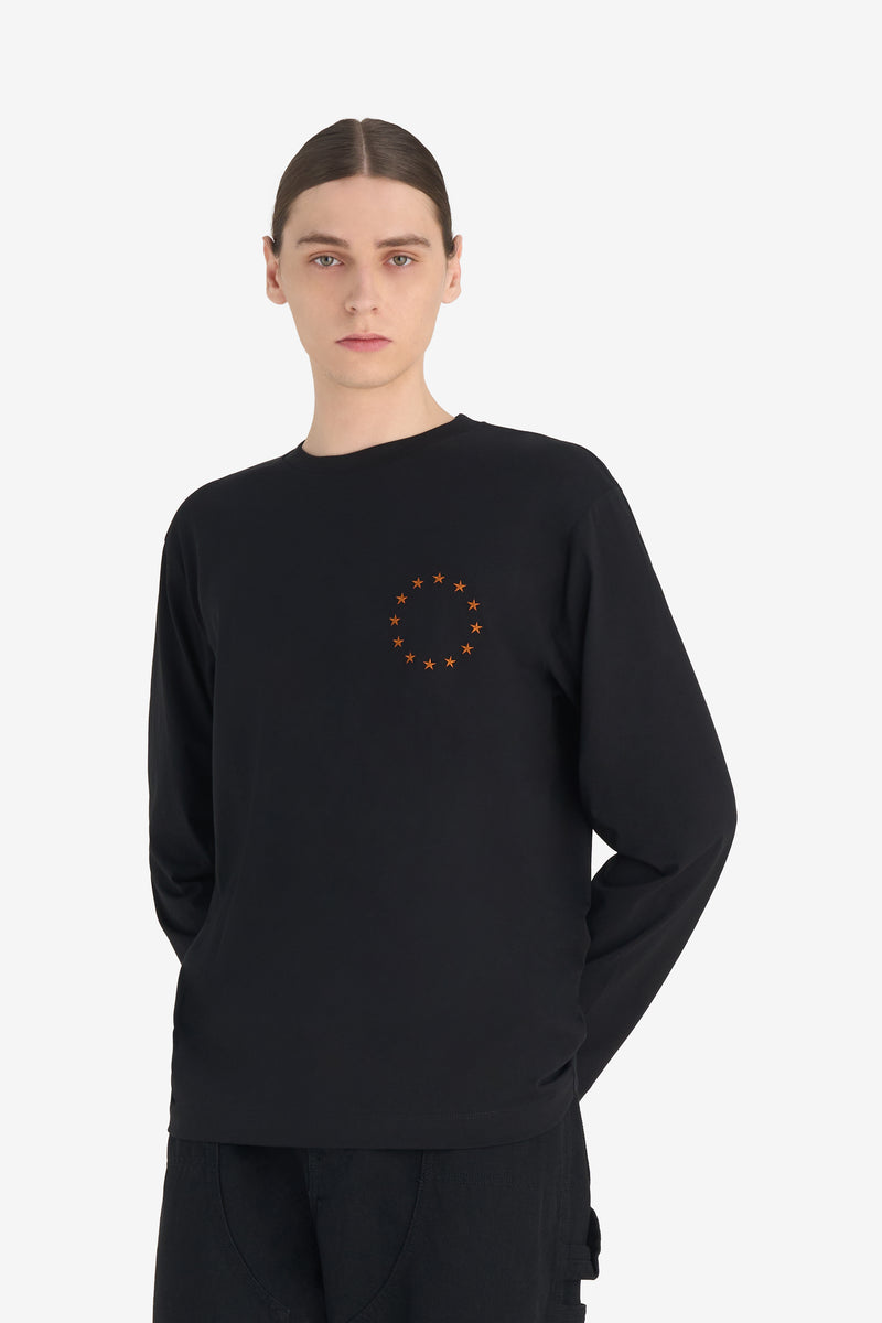 REGULAR T-SHIRT LONG SHIRT EUROPA BLACK 2