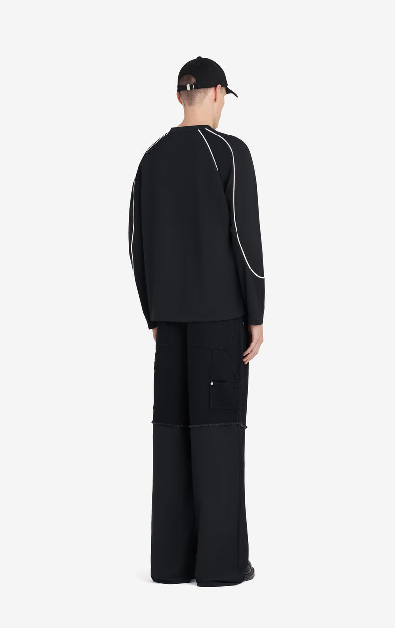 ETUDES STUDIO SOCCER LONG SLEEVE T-SHIRT PIQUE BLACK 4