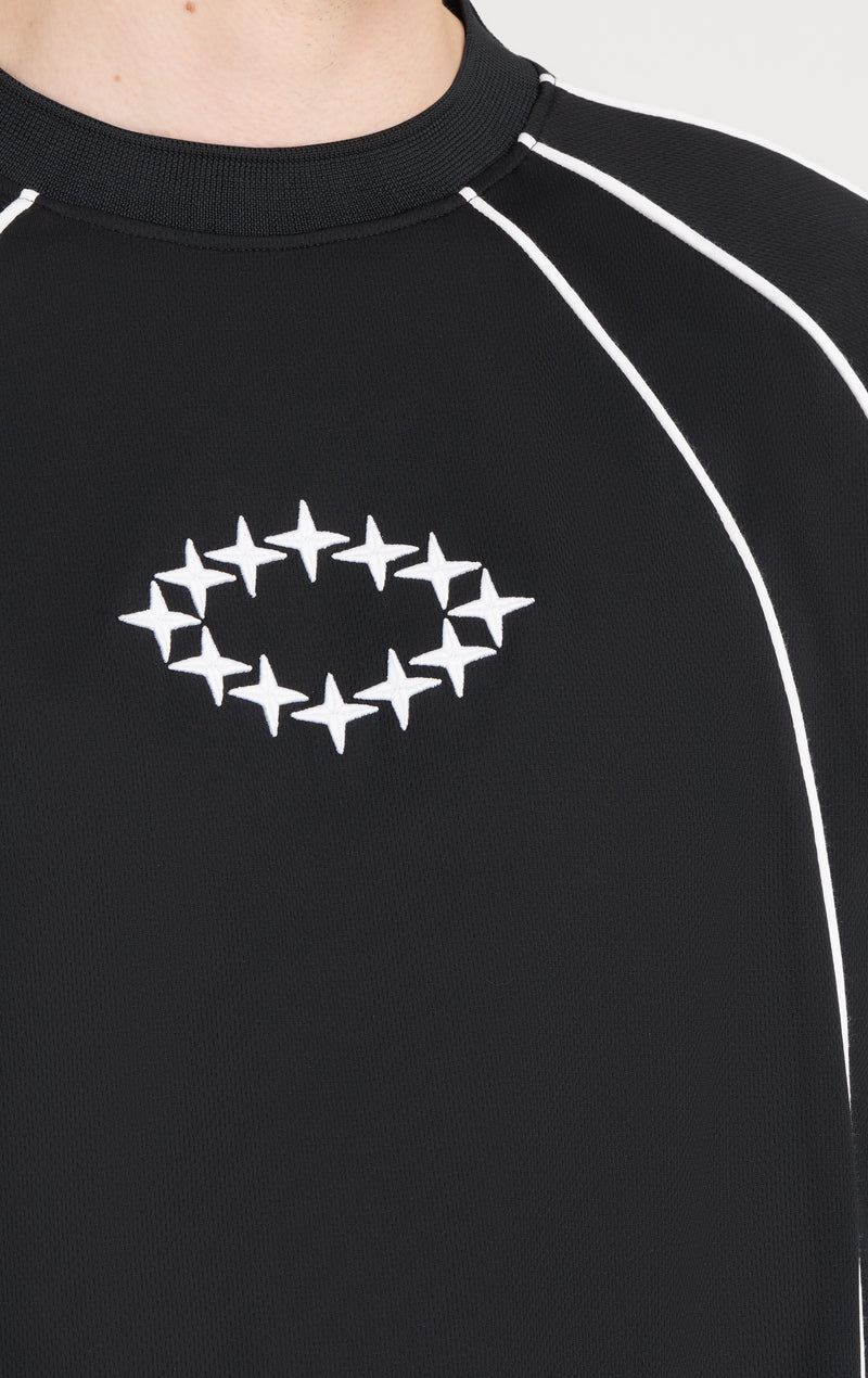 ETUDES STUDIO SOCCER LONG SLEEVE T-SHIRT PIQUE BLACK 5