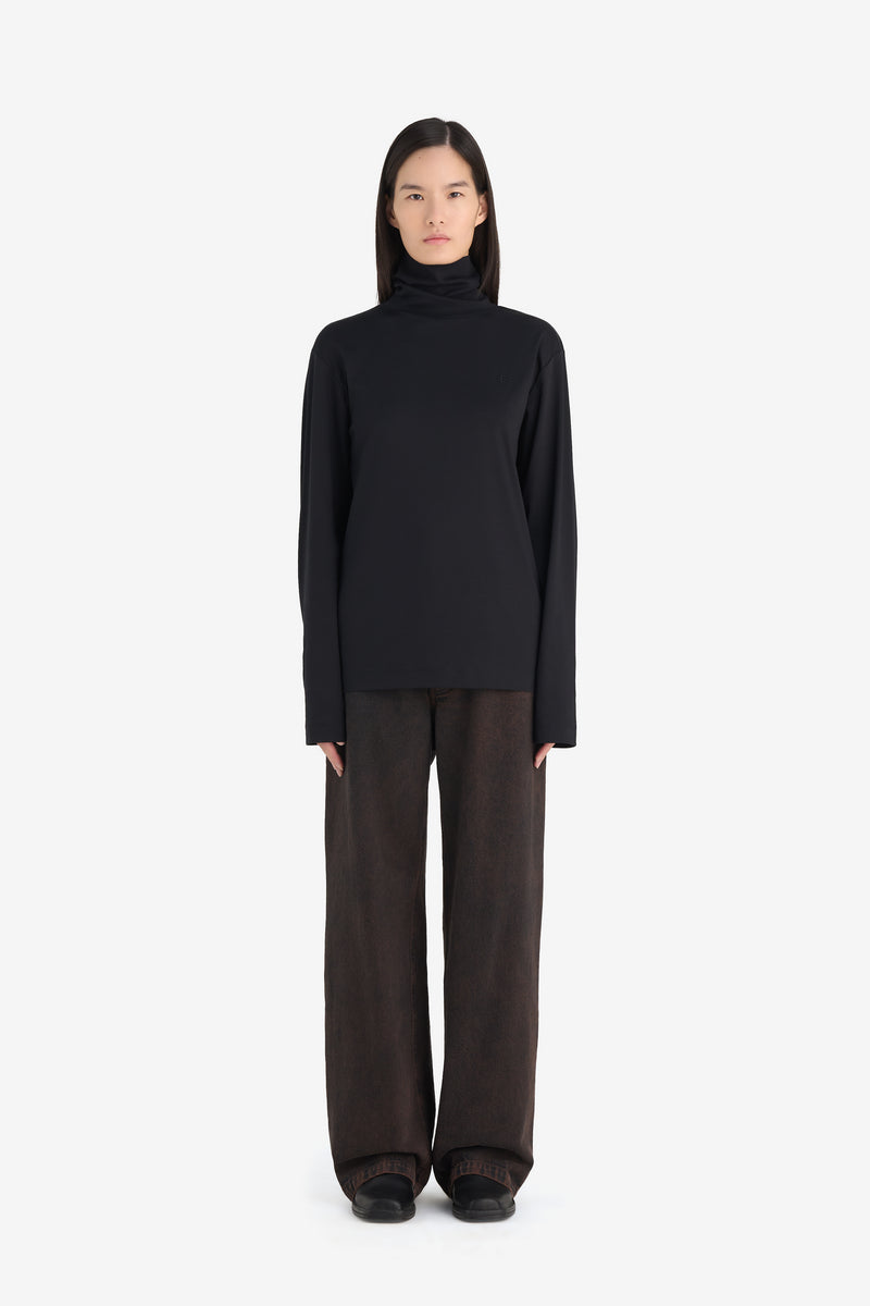 TURTLENECK T-SHIRT LONG SLEEVES É BLACK 5