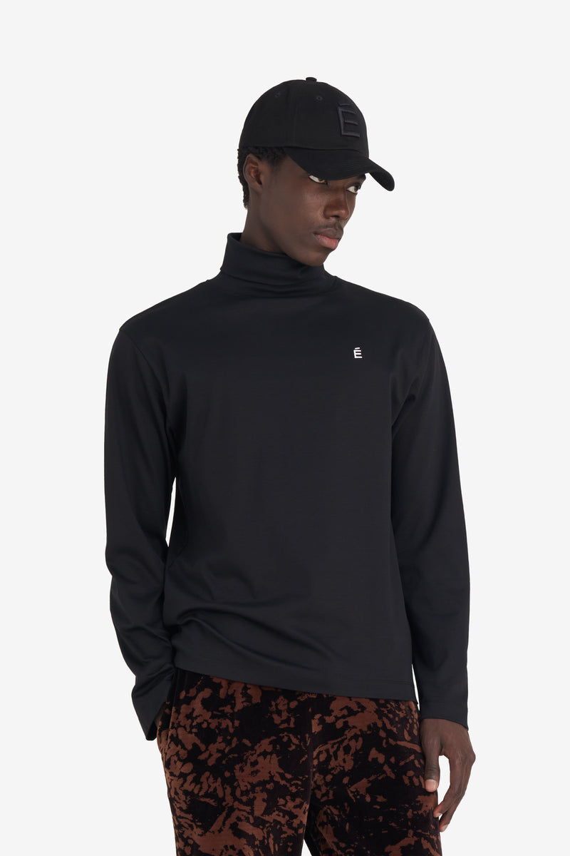TURTLENECK T-SHIRT LONG SLEEVES É BLACK 2