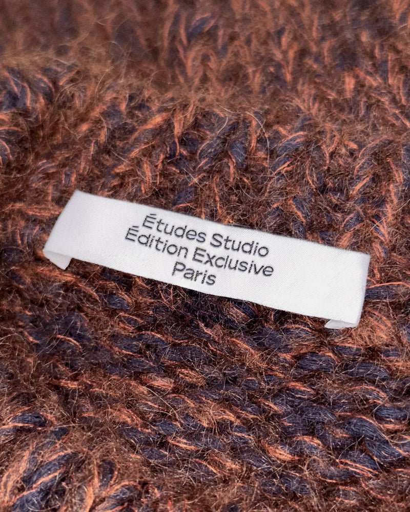 ROUND NECK MARLED RUST 6