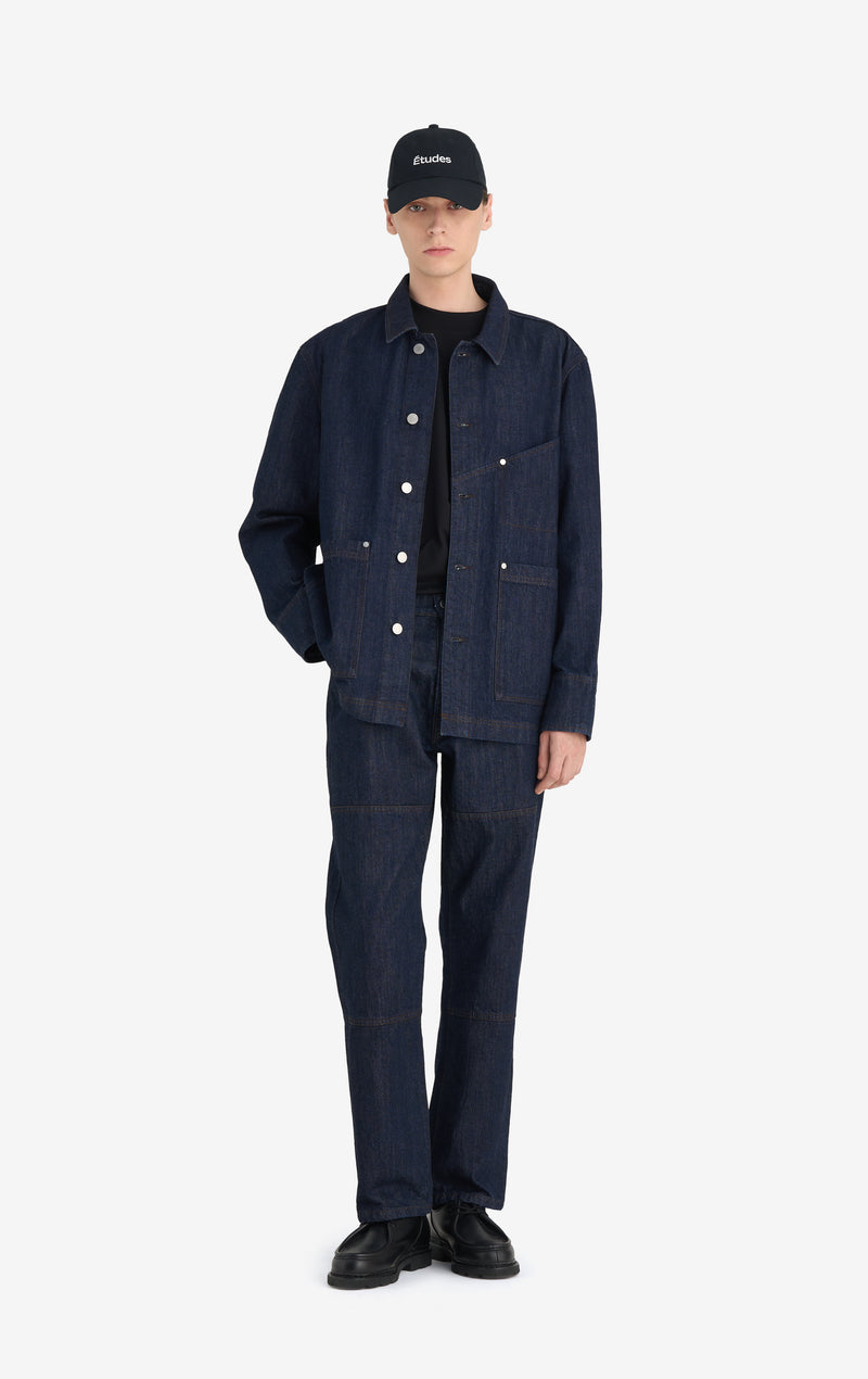 WORKER RAW DENIM JACKET 42 / INDIGO