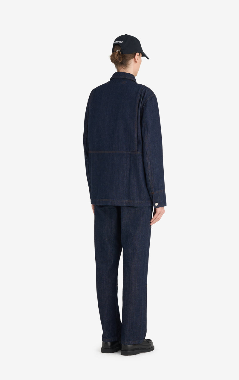 WORKER RAW DENIM JACKET 42 / INDIGO