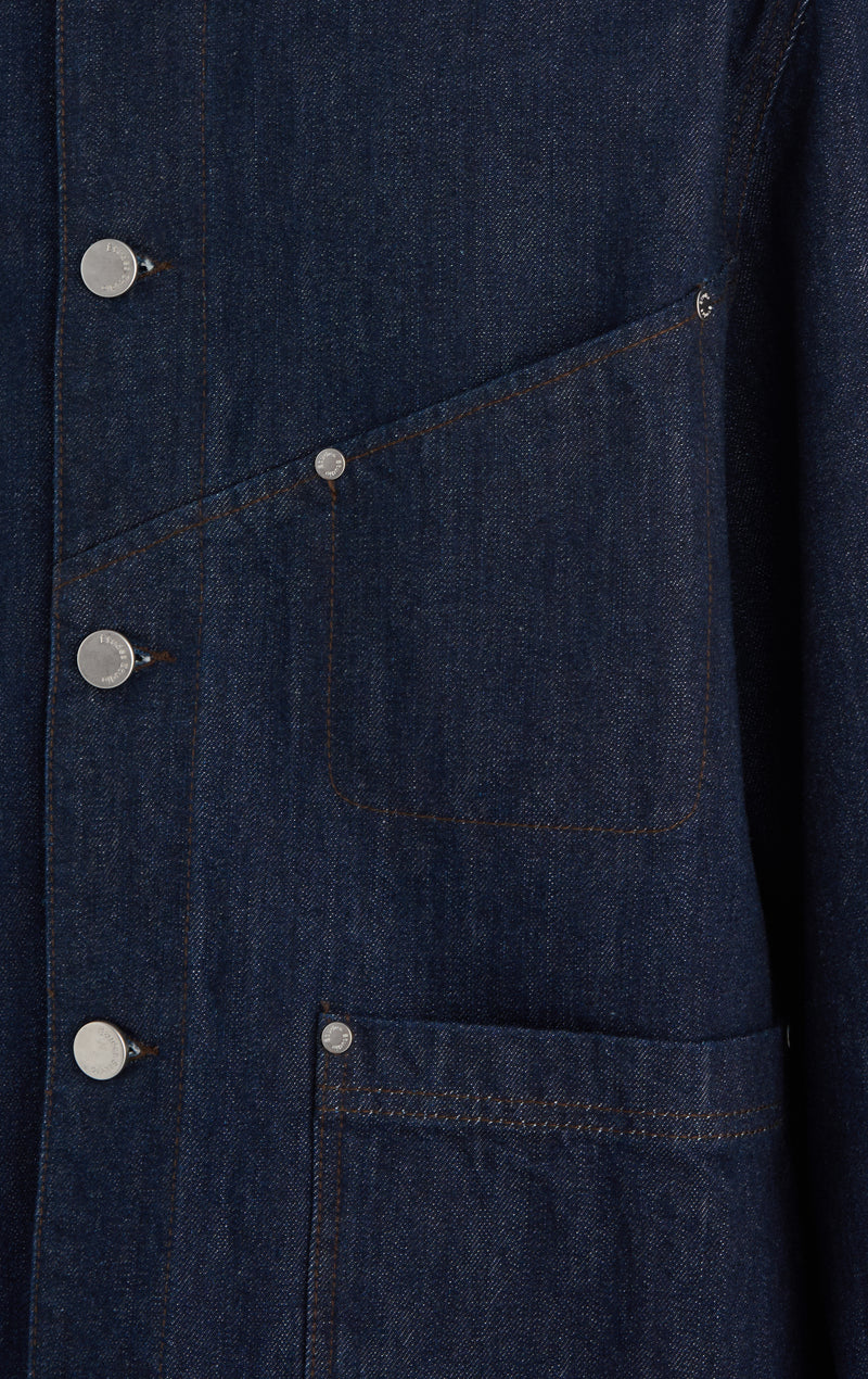WORKER RAW DENIM JACKET 42 / INDIGO
