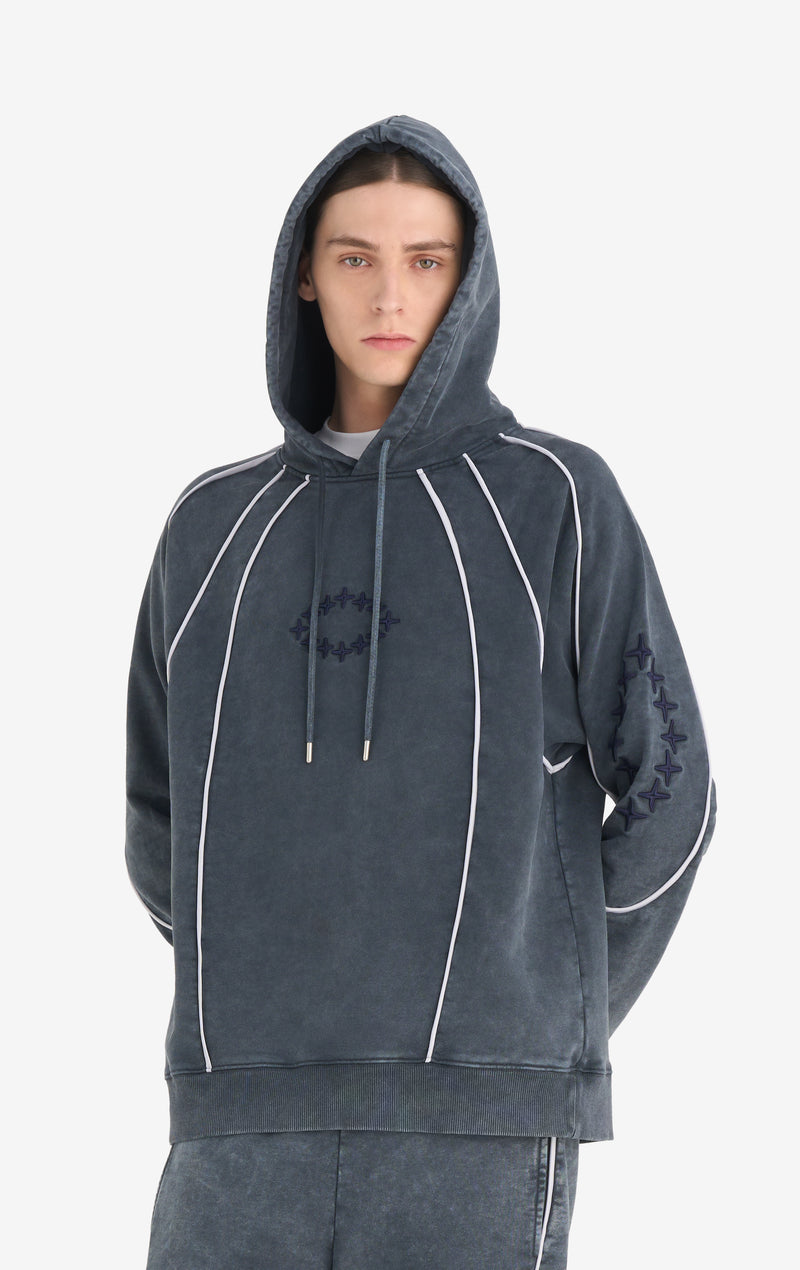 LOOSE HOODIE SKY XXS / NAVY