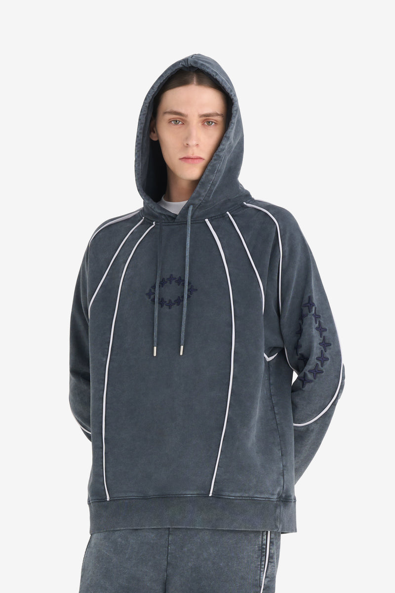 LOOSE HOODIE SKY NAVY 2