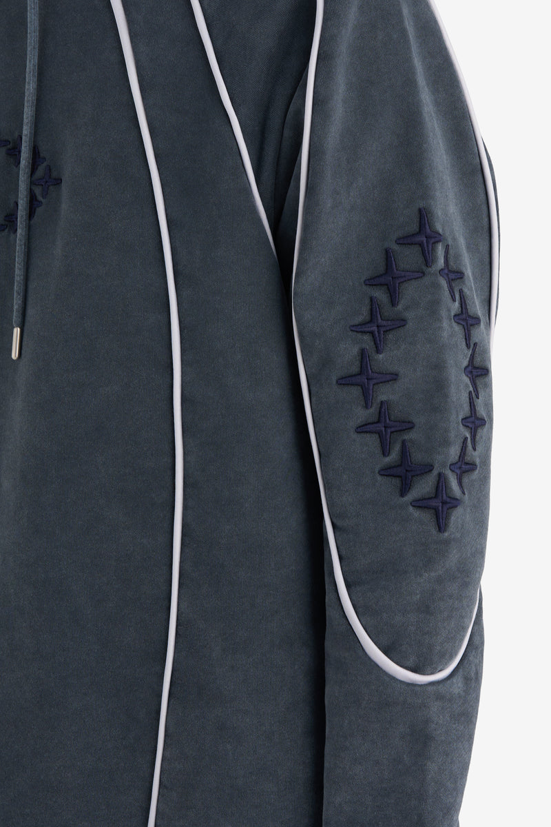 LOOSE HOODIE SKY NAVY 5