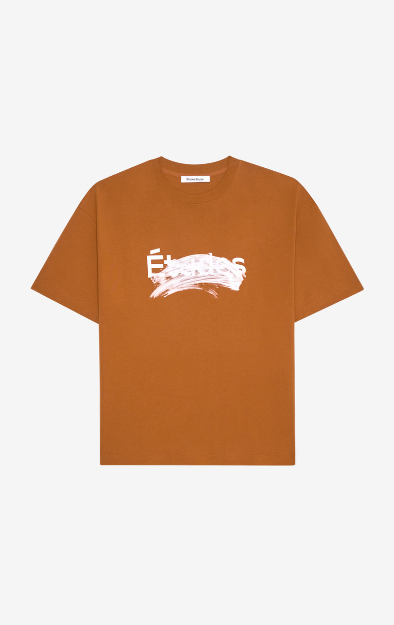RELAX T-SHIRT SMUDGED LOGO XXS / CAMEL