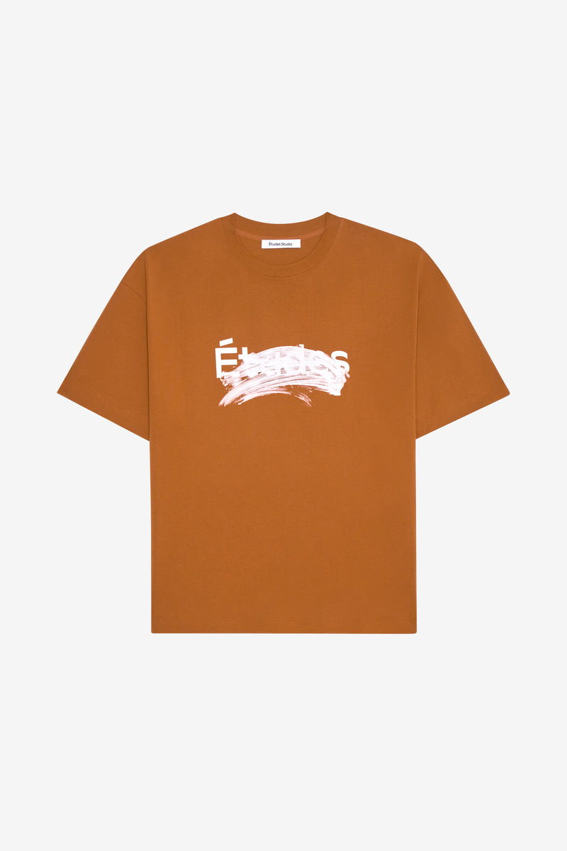 RELAX T-SHIRT SMUDGED LOGO CAMEL 1
