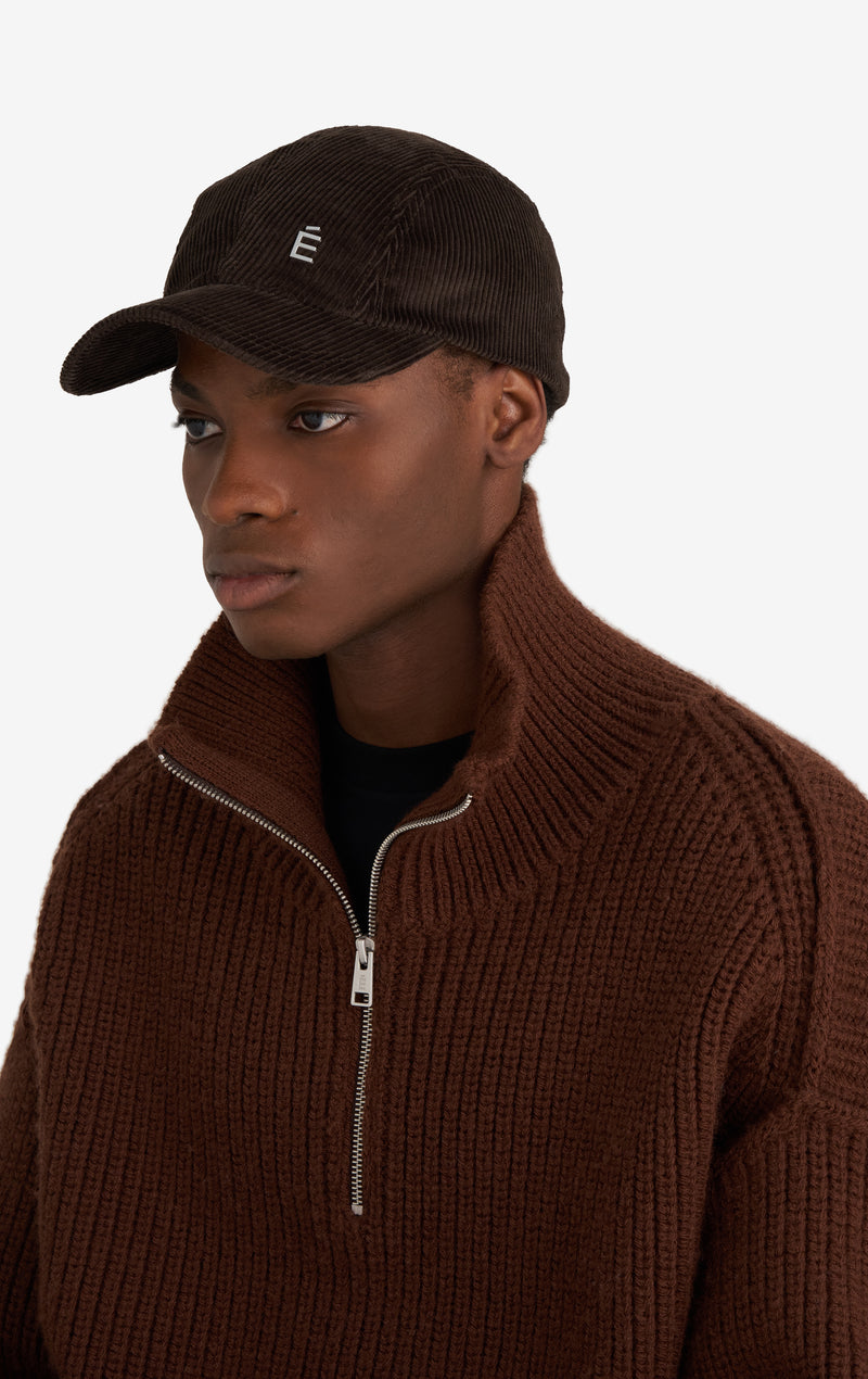 ETUDES STUDIO CORD CAP DARK BROWN 2