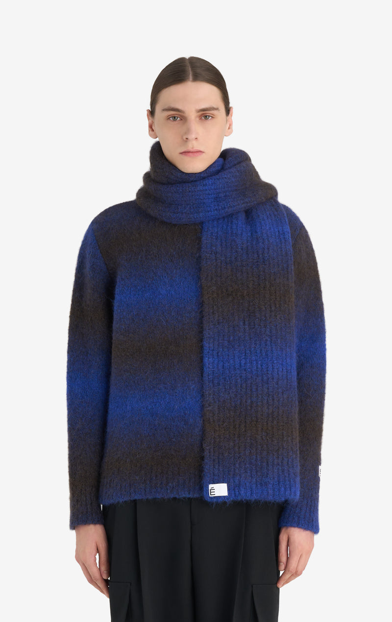 ALPACA SCARF ONE SIZE / BLUE