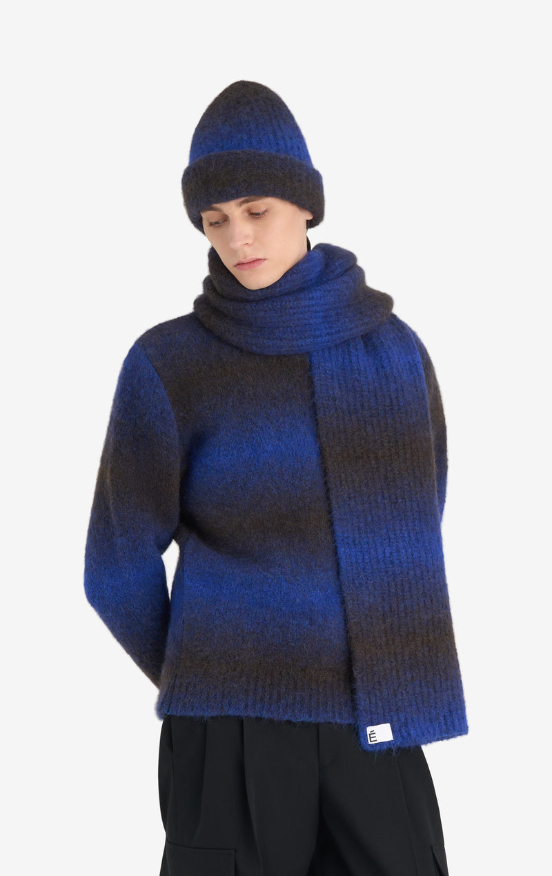 ALPACA SCARF ONE SIZE / BLUE