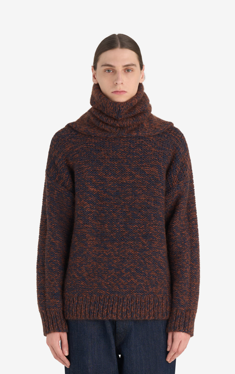 NECK WARMER MARLED ONE SIZE / RUST