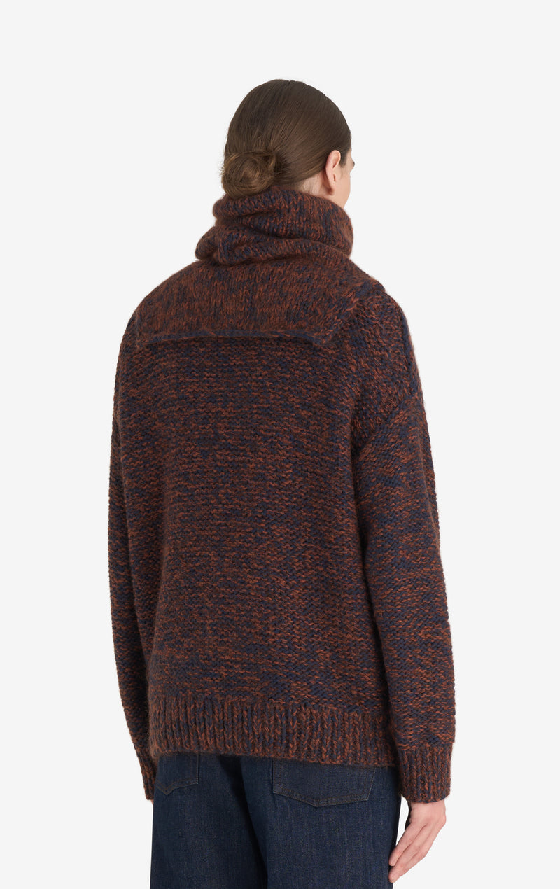 NECK WARMER MARLED ONE SIZE / RUST