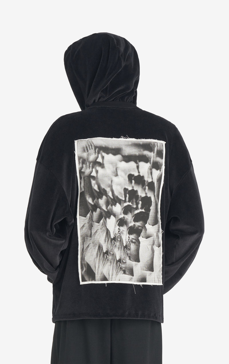 BETWEEN HOODIE - BLACK XXS / BLACK