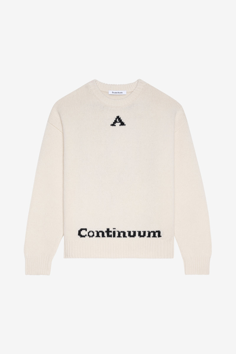 QUARTIER CREW CONTINUUM SWEATER - OFF WHITE OFF WHITE 2