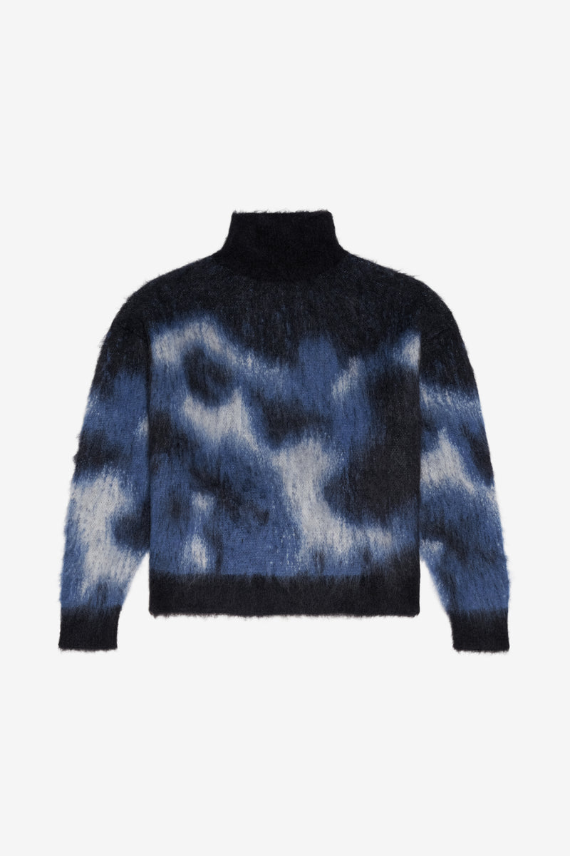 QUARTIER BRUSHED SWEATER - GRAY BLUE GRAY BLUE 1