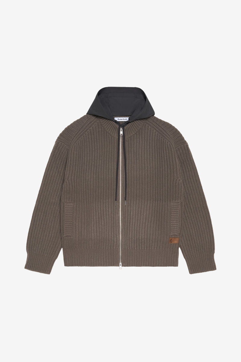 SOUFFLE CARDIGAN - KHAKI KHAKI 1