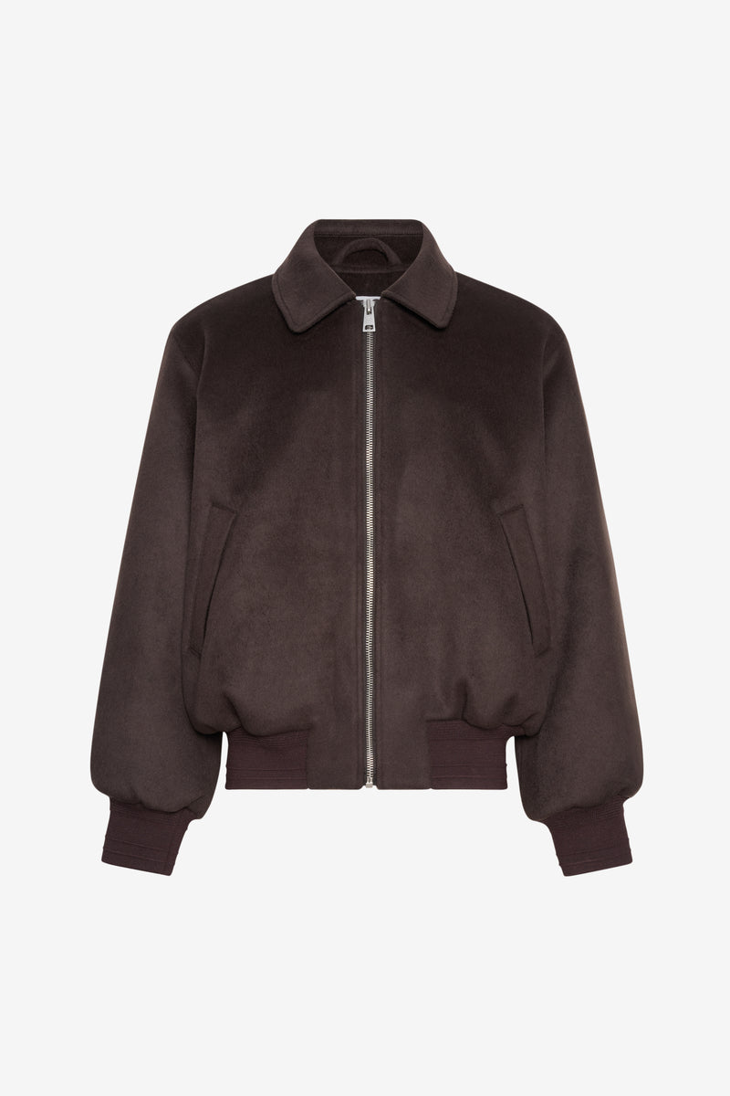 HYMNE BOMBER - DK BROWN DK BROWN 2