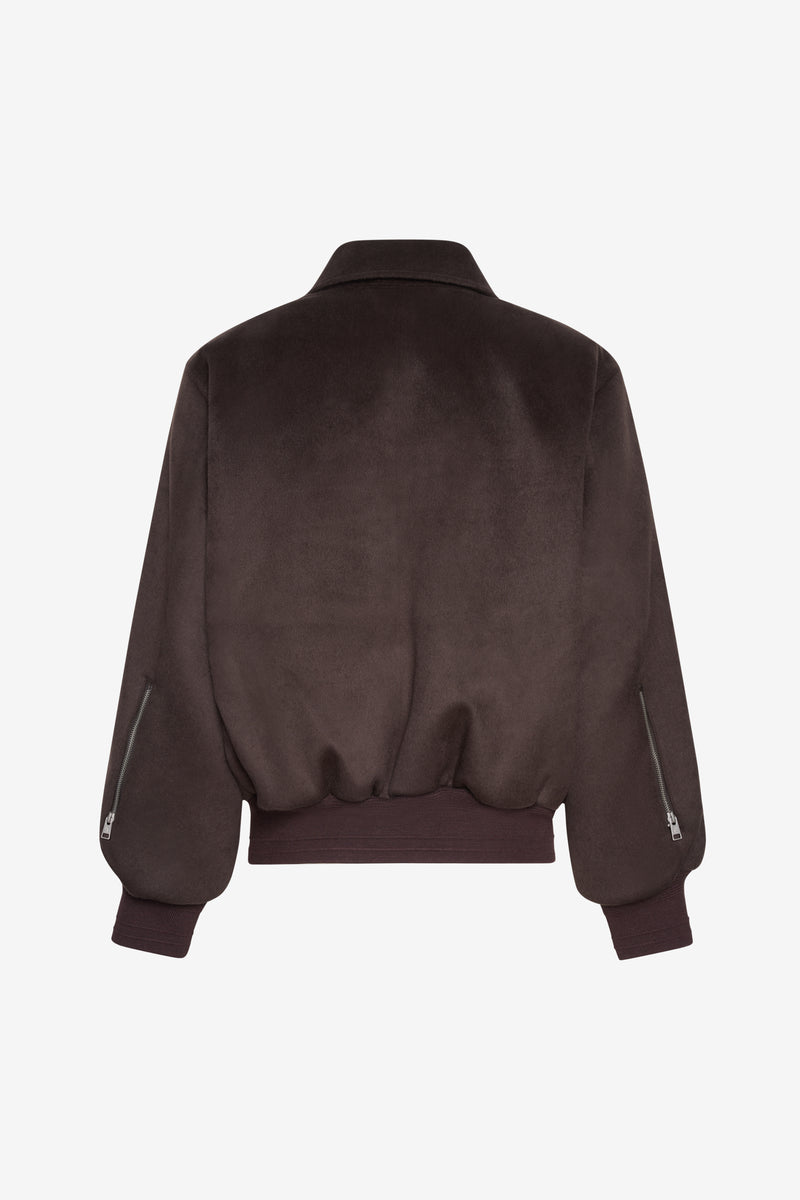 HYMNE BOMBER - DK BROWN DK BROWN 1