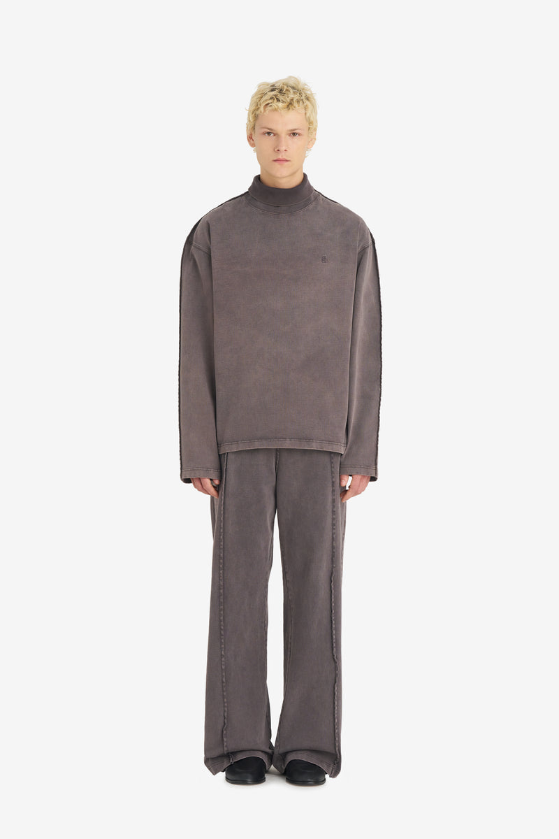 Jersey Turtleneck DK BROWN 3