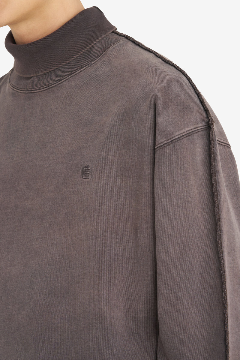 Jersey Turtleneck DK BROWN 5