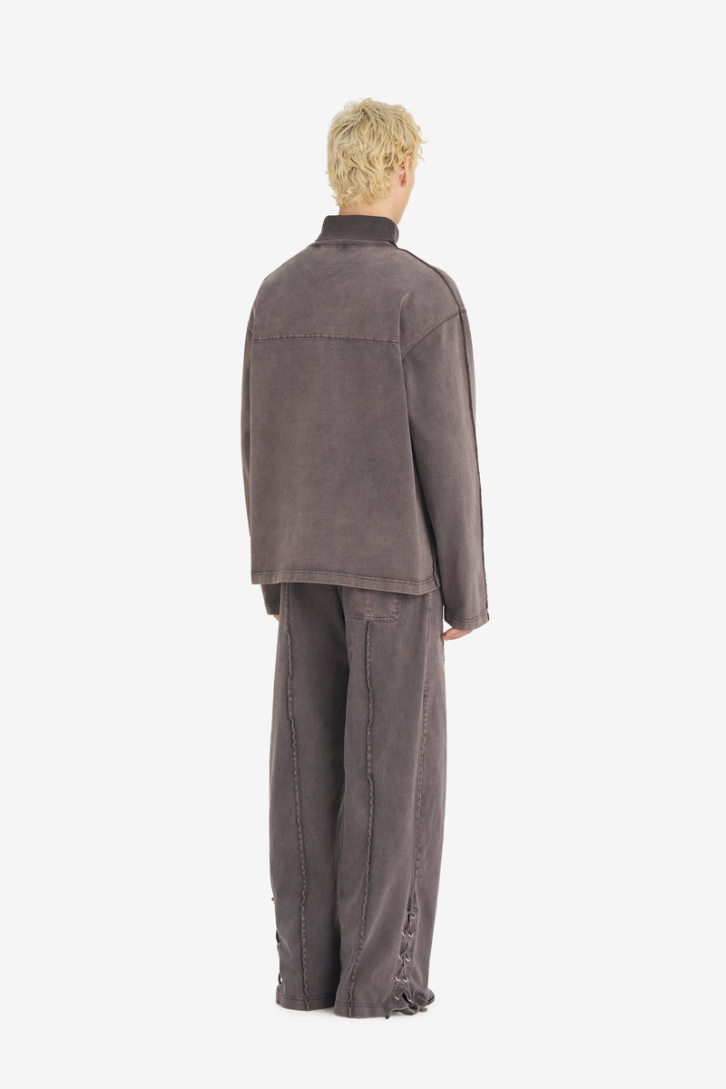 Jersey Turtleneck DK BROWN 4